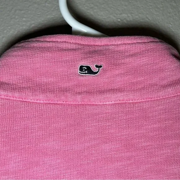 Vineyard Vines Pink Quarter Zip Cotton Pullover Sweater Women's size XS - Picture 7 of 10